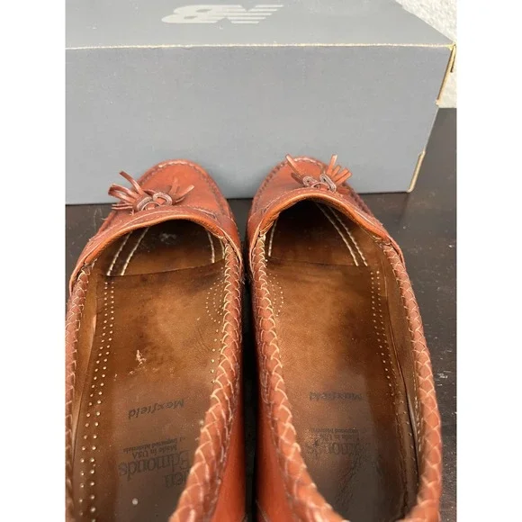 Allen‎ Edmonds Maxfield Shoes Mens Size 10.5 Brown Tassel Loafers Leather USA